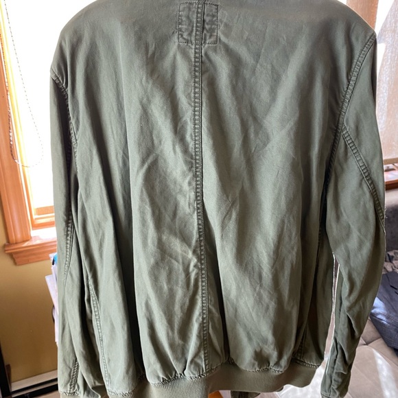 Men’s GAP Olive Green Bomber Jacket L - Picture 7 of 10